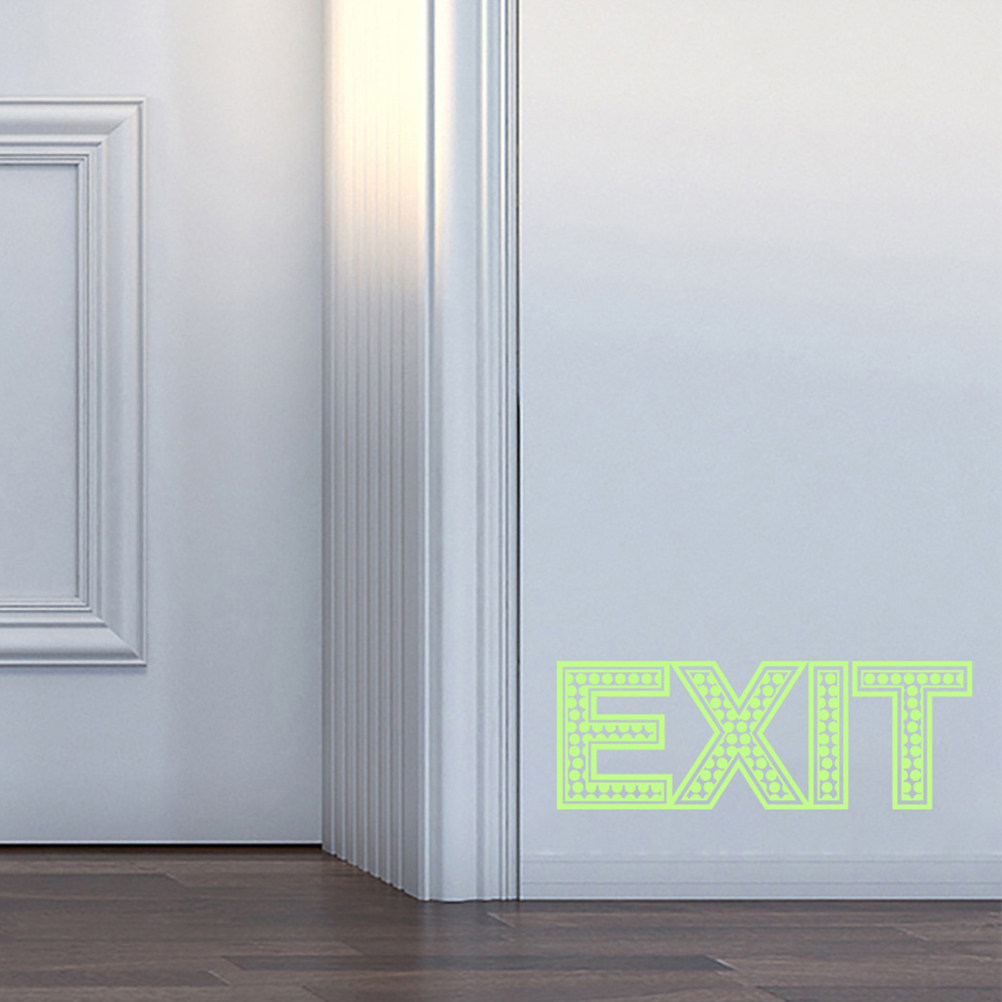 3Pcs Night Glow Exit Sticker L - đánh giá và giá Emergency Exit Sign