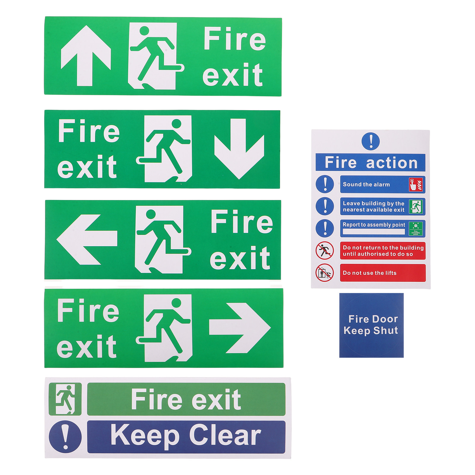 21Pcs Public Safety Exit Signs - đánh giá và giá Emergency Exit Sign