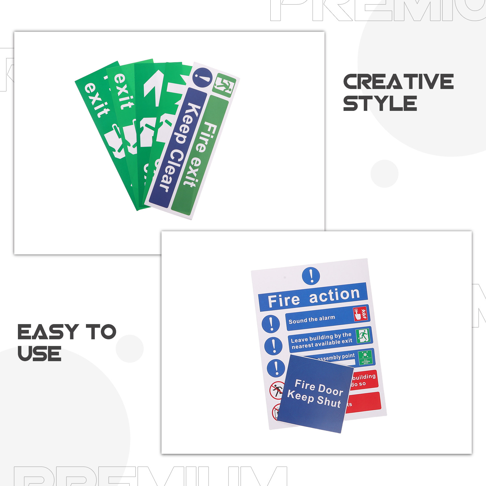 21Pcs Public Safety Exit Signs - đánh giá và giá Emergency Exit Sign