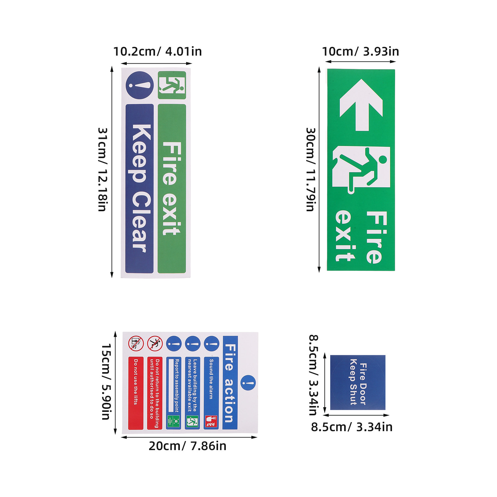 21Pcs Public Safety Exit Signs - đánh giá và giá Emergency Exit Sign