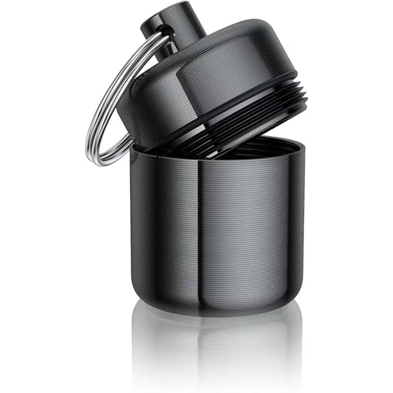 Mini Keychain Pill Box, Alumin - đánh giá và giá Medicine Cabinet Lock