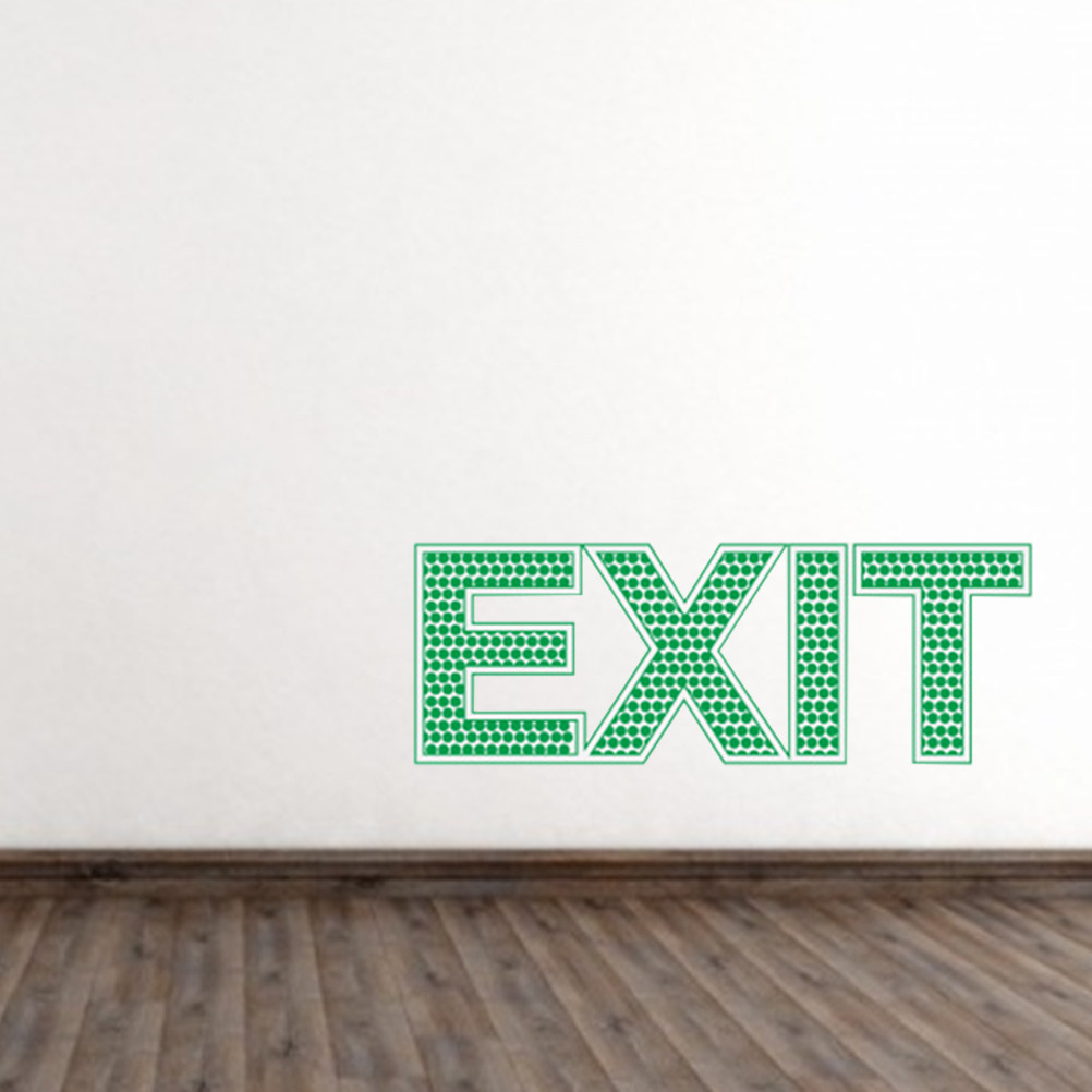 Exit Wall Safety Sticker Nocti - đánh giá và giá Emergency Exit Sign